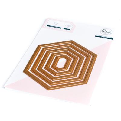 Pinkfresh Studio Hot Foil Plate - Nested Hexagons
